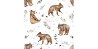 Bear and fox pocket diaper - 2.0 - MADE TO ORDER